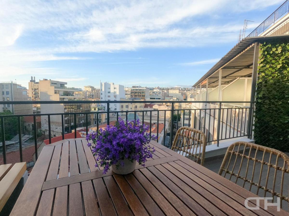 Luxury 80M2 Apartment With Balcony Downtown เทสซาโลนิกิ ภายนอก รูปภาพ